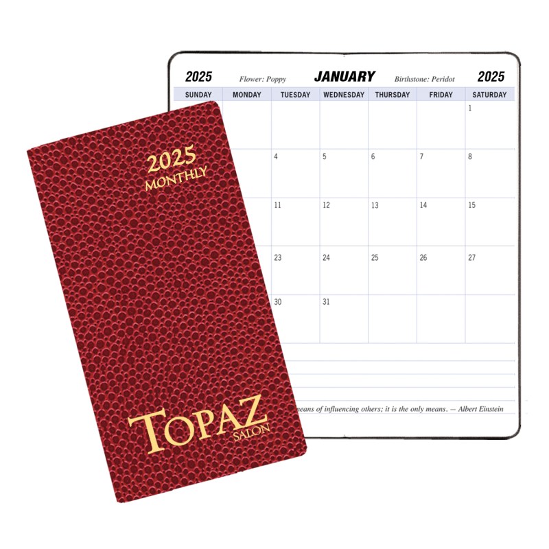 Monthly Pocket Planner w/ Cobblestone Cover 1 Monthly Pocket Planner w/ Cobblestone Cover 1