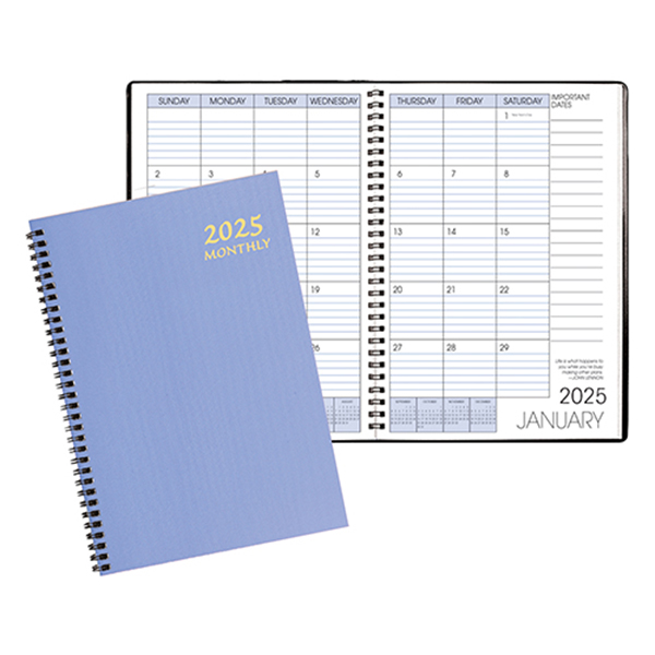 Monthly Desk Wire Bound Appointment Planner w/ Twilight Cover 1