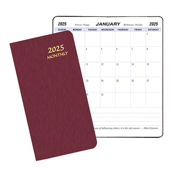 Monthly Pocket Planner w/ Shimmer Cover 1