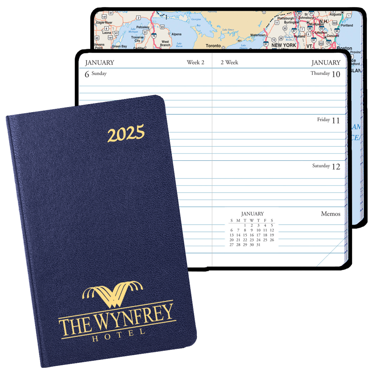 Mini Weekly Pocket Planner - Leatherette Covers 1
