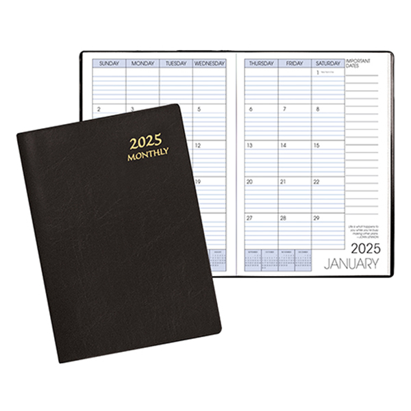 Monthly Desk Refillable Appointment Planner w/ Continental Vinyl Cover 1