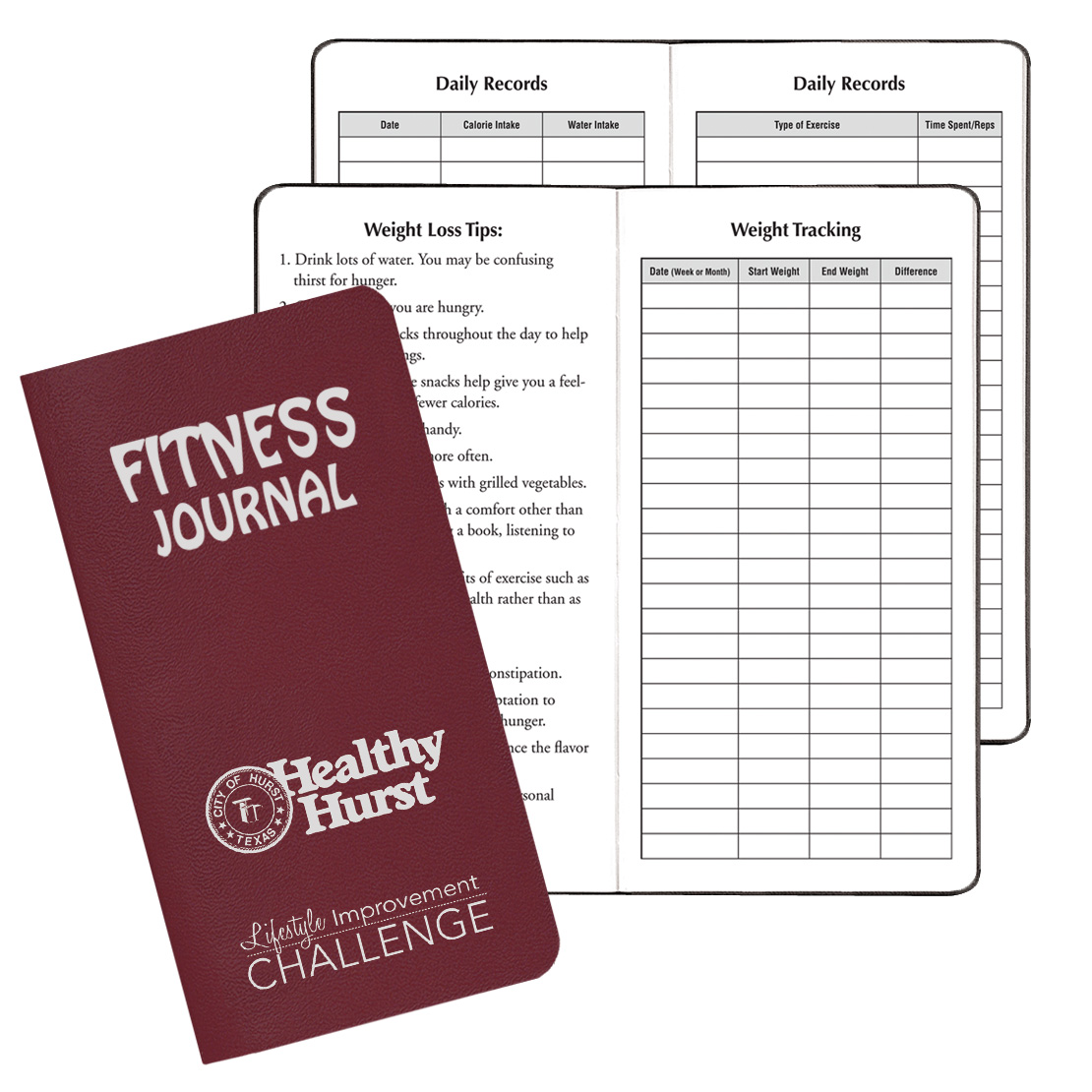Fitness Journal/ Leatherette Cover 1