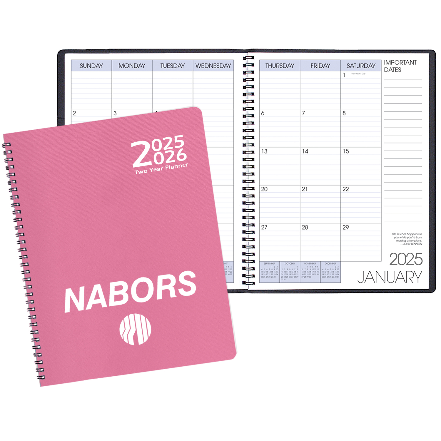 Two Year Monthly Desk Planner w/ Twilight Cover 1