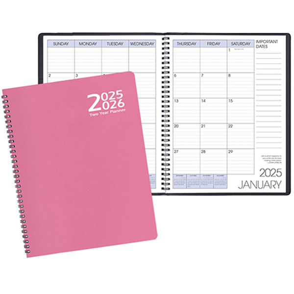 Two Year Monthly Desk Planner w/ Twilight Cover 1