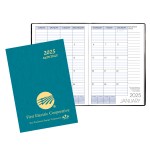 Monthly Desk Saddle Stitched Appointment Planner w/ Shimmer Cover 1 Monthly Desk Saddle Stitched Appointment Planner w/ Shimmer Cover 1
