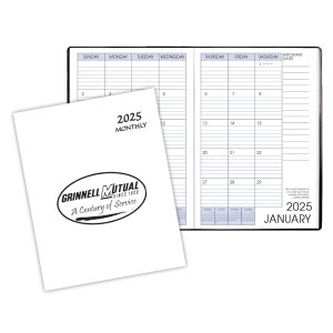 Monthly Desk Saddle Stitched Appointment Planner w/ Economy White Cover 1 Monthly Desk Saddle Stitched Appointment Planner w/ Economy White Cover 1