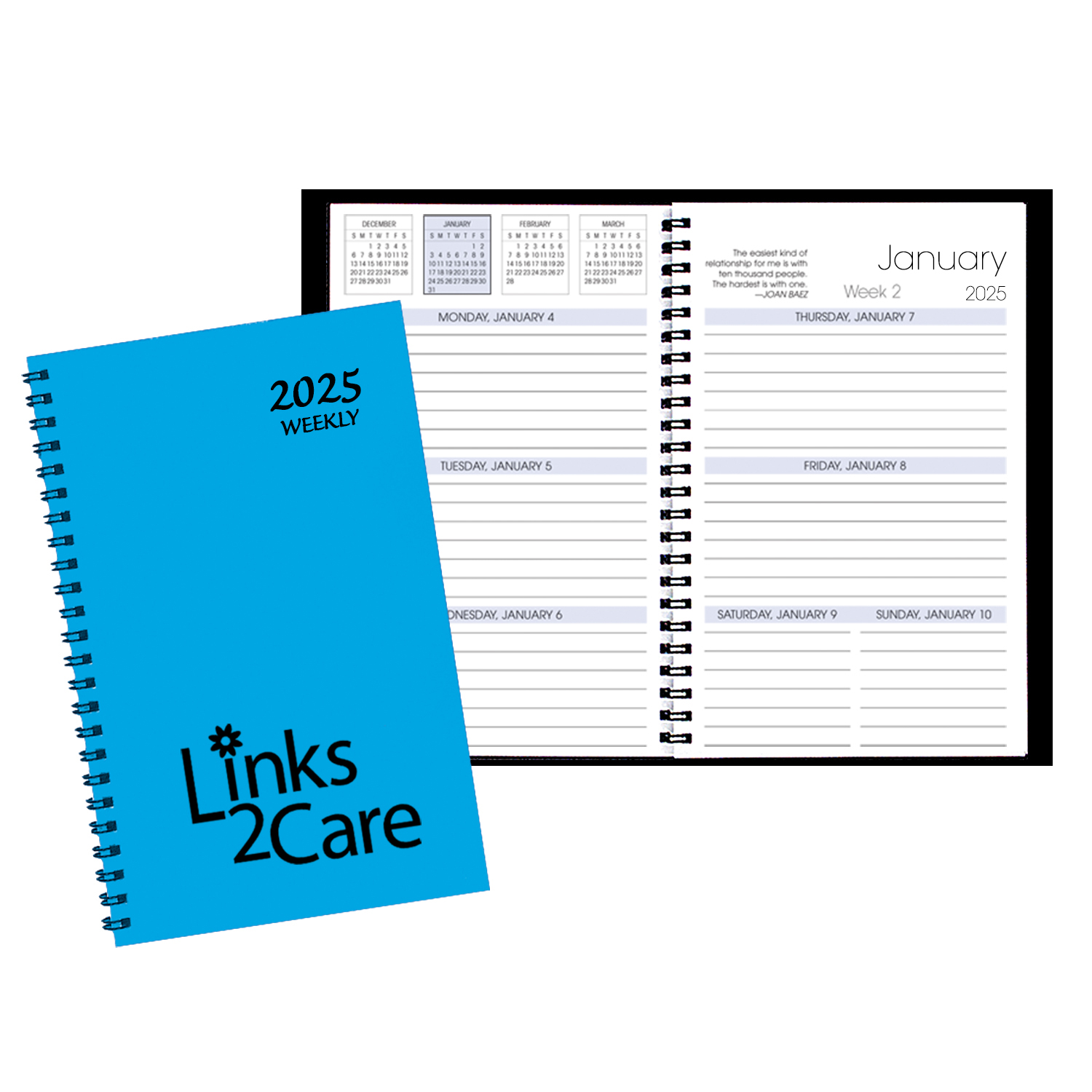 Weekly Desk Appointment Planner w/ Technocolor Cover 1