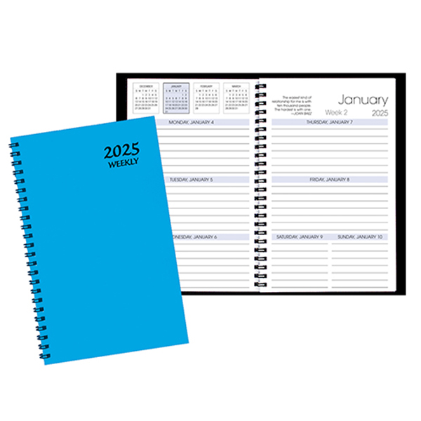 Weekly Desk Appointment Planner w/ Technocolor Cover 1