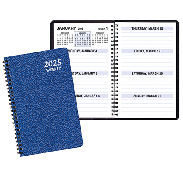 Large Print Weekly Desk Planner w/ Cobblestone Cover 1