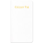 Critter Pal-Pet Medical Journal/ Leatherette Cover - White Critter Pal-Pet Medical Journal/ Leatherette Cover - White