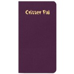 Critter Pal-Pet Medical Journal/ Leatherette Cover - Purple Critter Pal-Pet Medical Journal/ Leatherette Cover - Purple