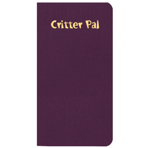 Critter Pal-Pet Medical Journal/ Leatherette Cover 1