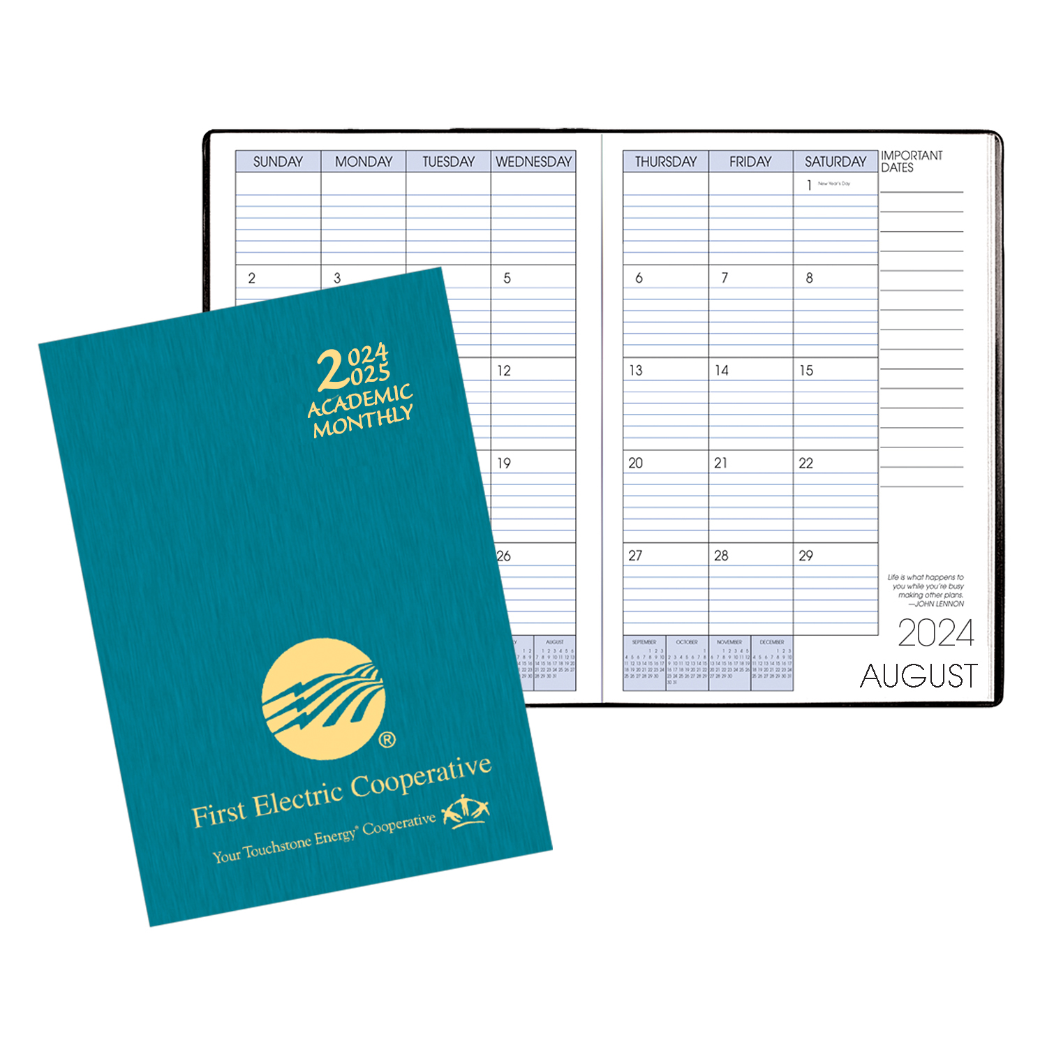Academic Monthly Planner w/ Shimmer Cover 1