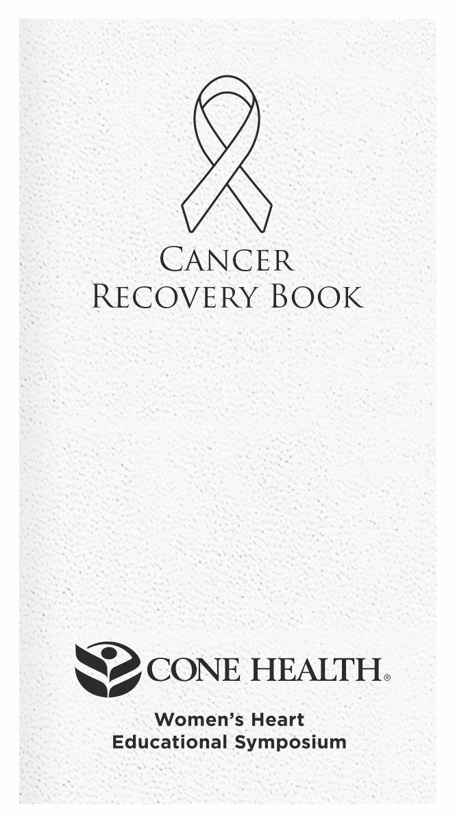 Cancer Recovery Book 4" x 8" 1