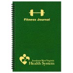 Fitness Journal Large 5 1/2 x 8 1/2, Wire-Bound, Leatherette Cover 5 Fitness Journal Large 5 1/2 x 8 1/2, Wire-Bound, Leatherette Cover 5