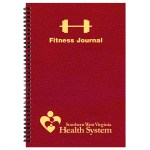 Fitness Journal Large 5 1/2 x 8 1/2, Wire-Bound, Leatherette Cover 8 Fitness Journal Large 5 1/2 x 8 1/2, Wire-Bound, Leatherette Cover 8