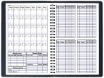 Fitness Journal Large 5 1/2 x 8 1/2, Wire-Bound, Leatherette Cover - INSIDE IMAGE Fitness Journal Large 5 1/2 x 8 1/2, Wire-Bound, Leatherette Cover - INSIDE IMAGE