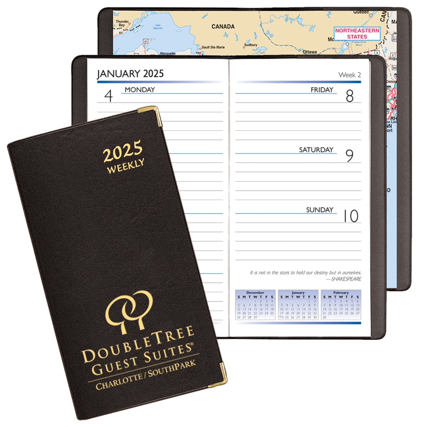 Continental Weekly Pocket Planner w/ Brass Corners 1