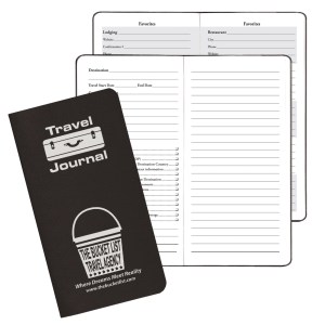 Travel Journal w/ Leatherette Cover 1 Travel Journal w/ Leatherette Cover 1