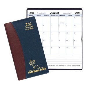 Two Year Pocket Planner w/ Carriage Vinyl Cover 1 Two Year Pocket Planner w/ Carriage Vinyl Cover 1