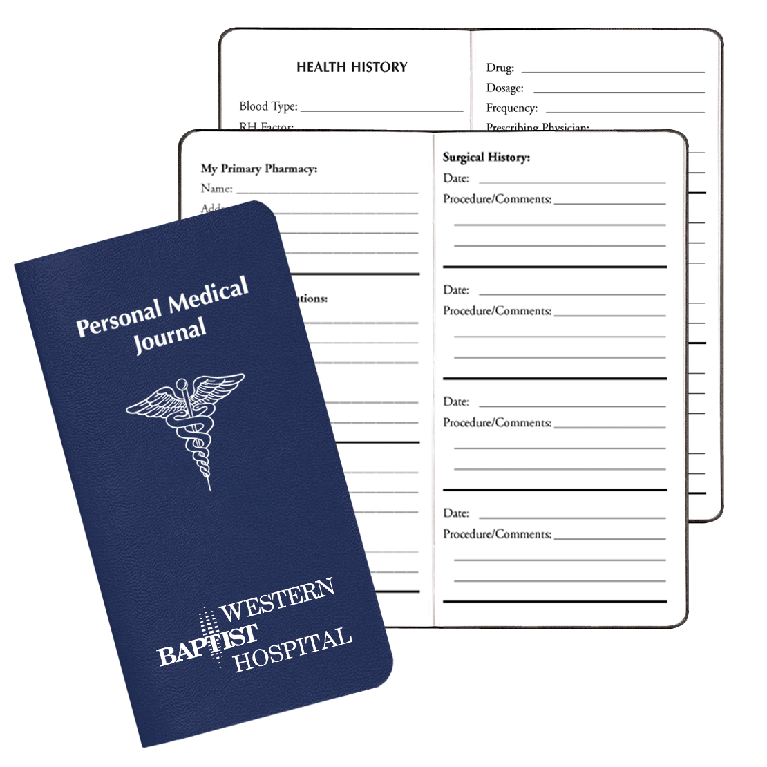 Personal Medical Journal w/ Leatherette Cover 1