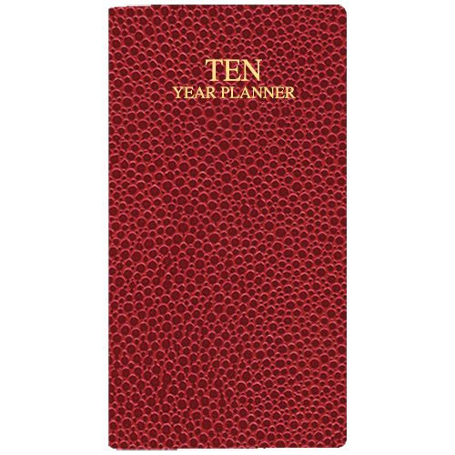 10 Year Reference Calendar w/ Cobblestone Cover 1
