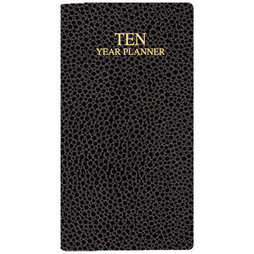 10 Year Reference Calendar w/ Cobblestone Cover 1