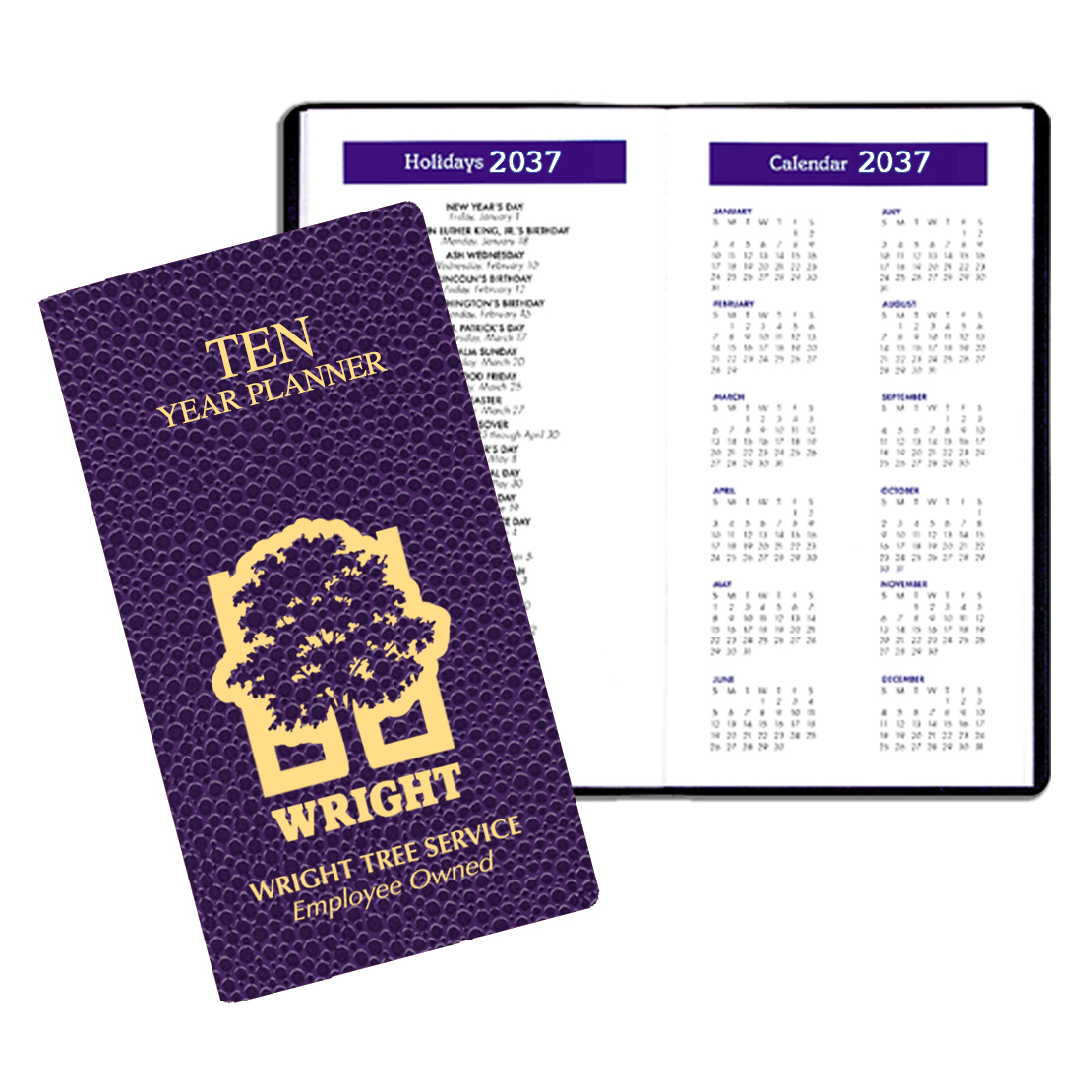 10 Year Reference Calendar w/ Cobblestone Cover 1