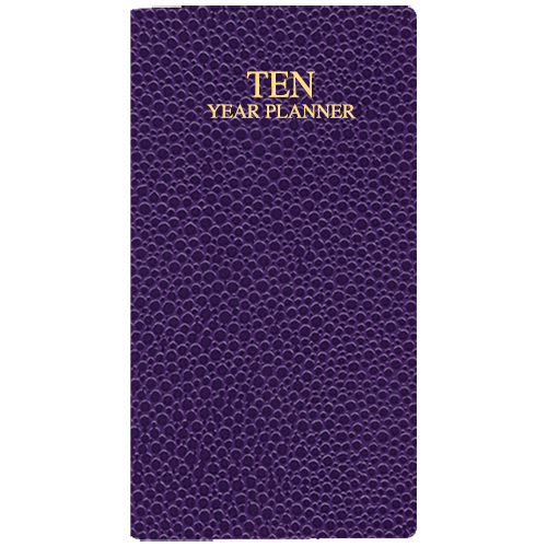 10 Year Reference Calendar w/ Cobblestone Cover 1