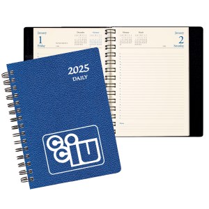 Daily Classic Wire Bound Diary w/ Cobblestone Cover 1 Daily Classic Wire Bound Diary w/ Cobblestone Cover 1