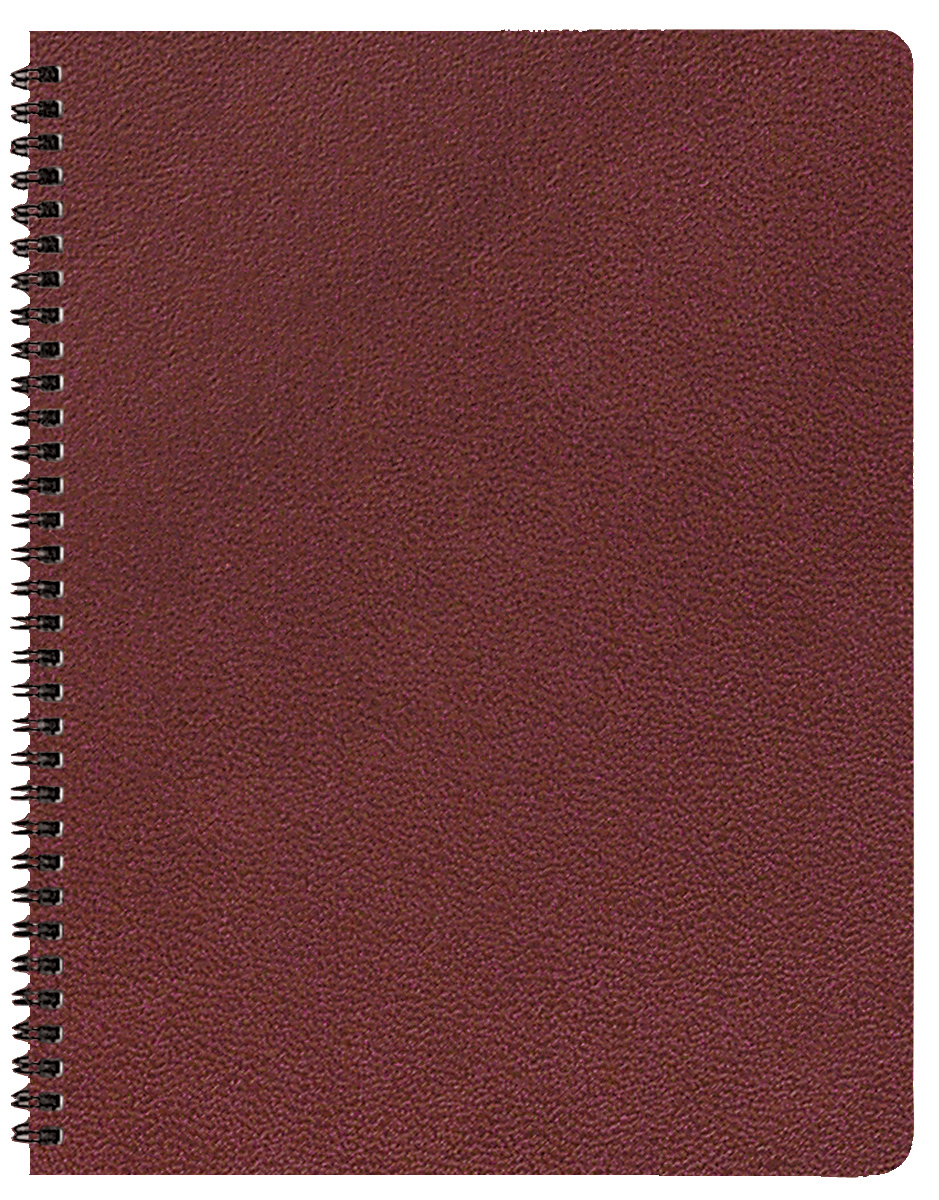 Academic Wire Bound Monthly Desk Planner w/ Leatherette Cover 1