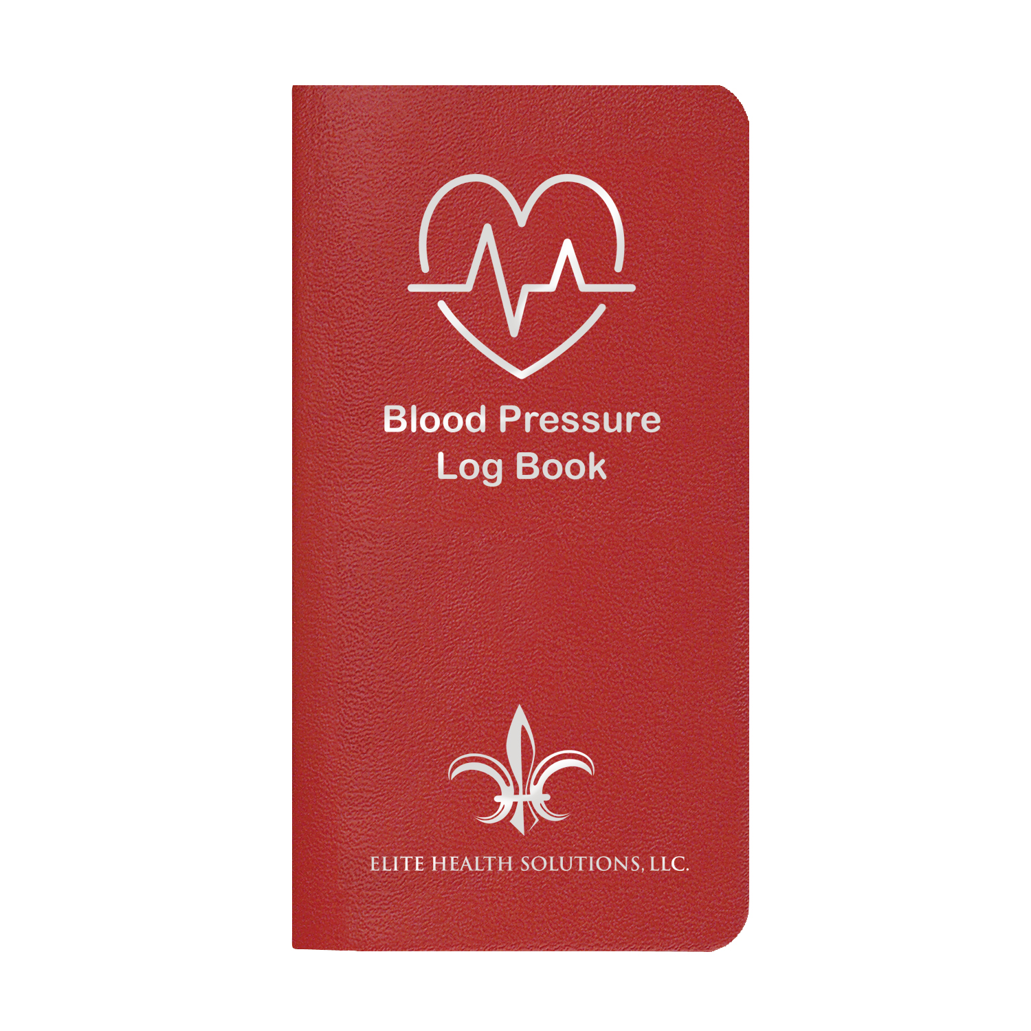 Blood Pressure Log Book w/ Leatherette Cover 1