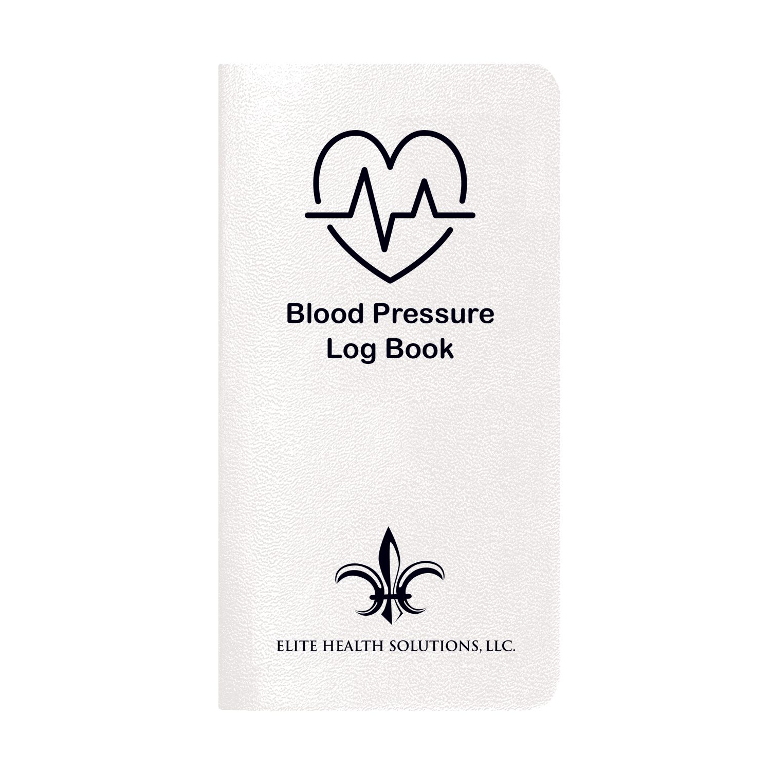 Blood Pressure Log Book w/ Leatherette Cover 1