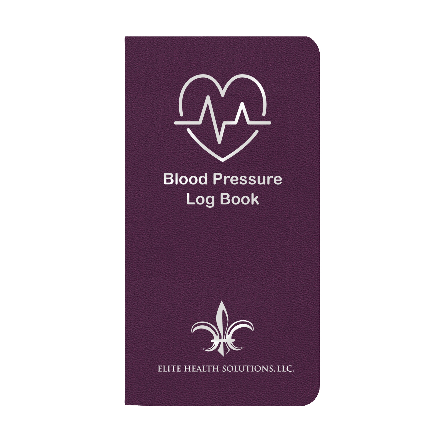 Blood Pressure Log Book w/ Leatherette Cover 1
