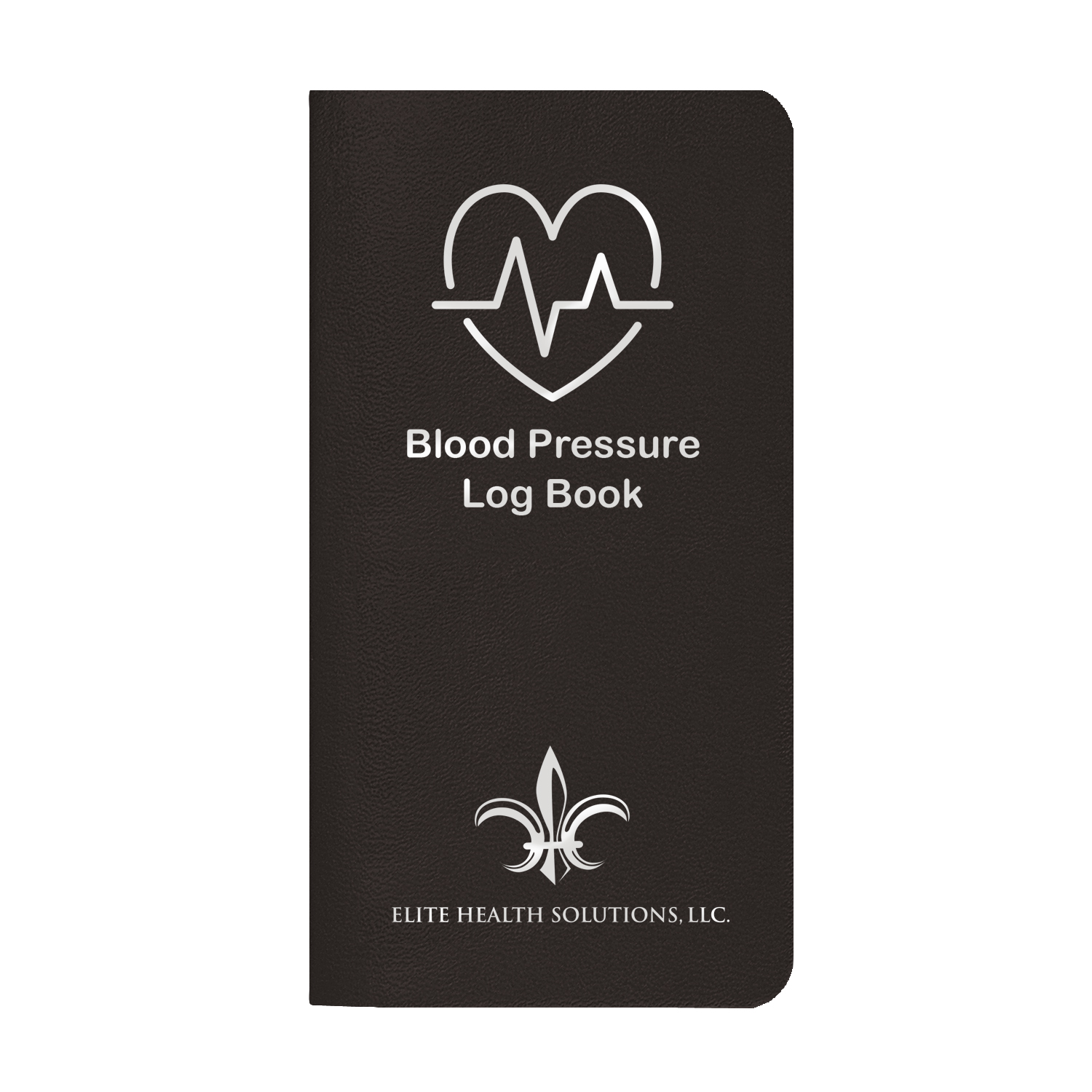 Blood Pressure Log Book w/ Leatherette Cover 1