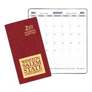Academic Monthly Pocket Planner w/ Cobblestone Cover 1 Academic Monthly Pocket Planner w/ Cobblestone Cover 1
