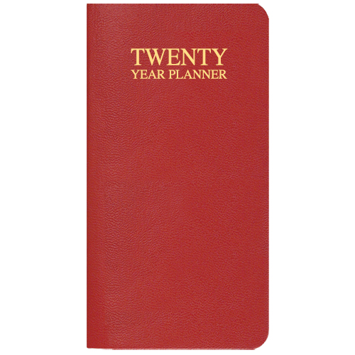 20 Year Reference Planner w/ Leatherette Cover 1