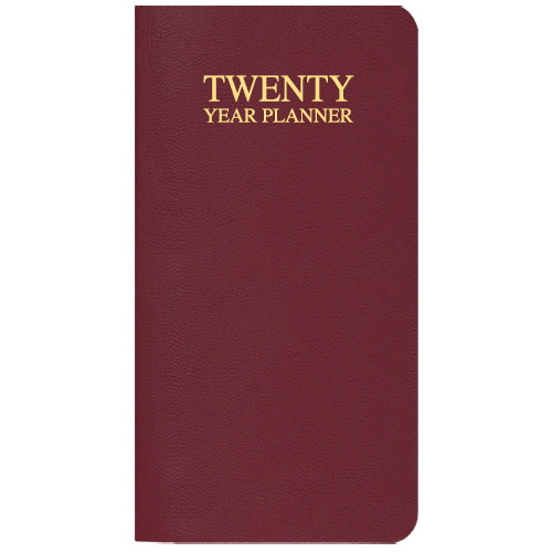 20 Year Reference Planner w/ Leatherette Cover 1