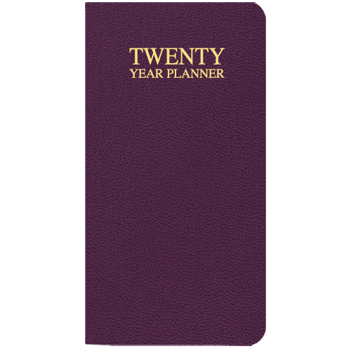 20 Year Reference Planner w/ Leatherette Cover 1
