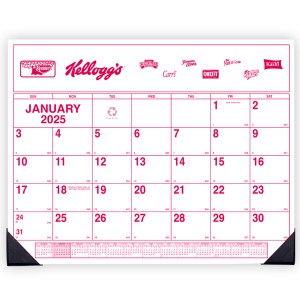 Custom Desk Pad Calendar (1 Color) - 17"x22" 1 Custom Desk Pad Calendar (1 Color) - 17"x22" 1