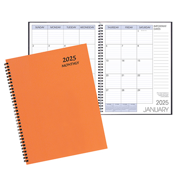 Monthly Desk Appointment Calendar/Planner w/ Technocolor Cover 1
