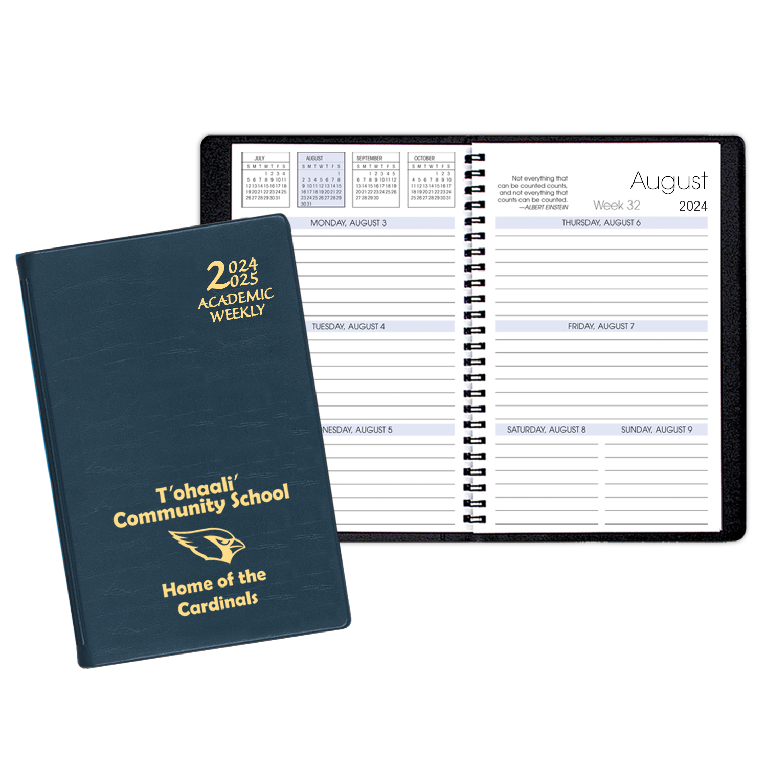 Academic Weekly Planner w/ Continental Vinyl Cover 1