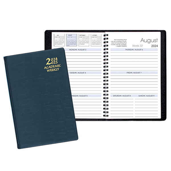 Academic Weekly Planner w/ Continental Vinyl Cover 1