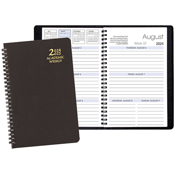 Academic Weekly Planner w/ Leatherette Cover 1