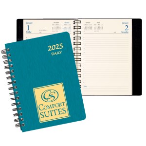 Daily Classic Wire Bound Diary w/ Shimmer Cover 1 Daily Classic Wire Bound Diary w/ Shimmer Cover 1