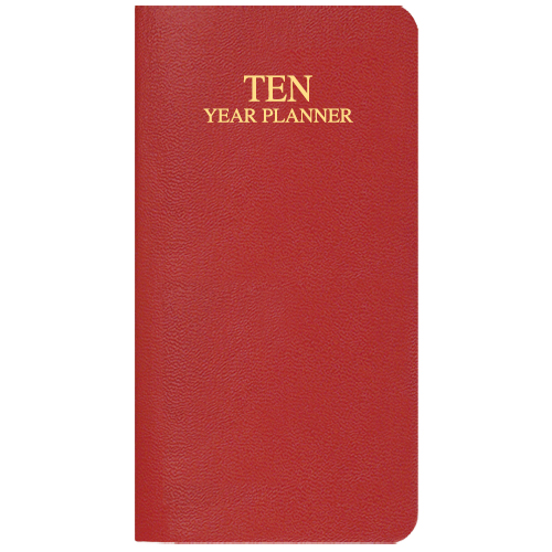 10 Year Reference Planner w/ Leatherette Cover 1