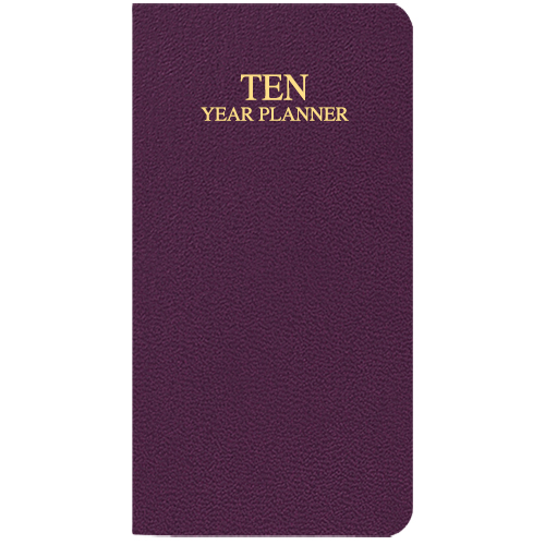 10 Year Reference Planner w/ Leatherette Cover 1