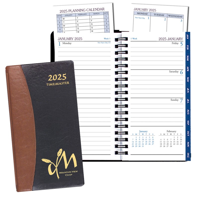 Time Management Pocket Planner w/ Carriage Vinyl Cover 1 Time Management Pocket Planner w/ Carriage Vinyl Cover 1