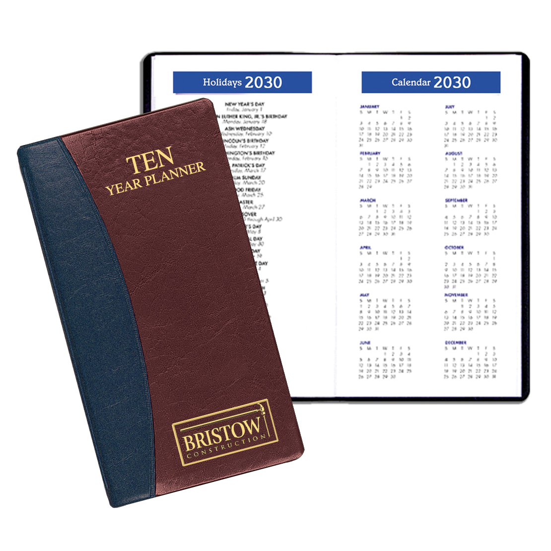10 Year Reference Planner w/ Carriage Vinyl Cover 1