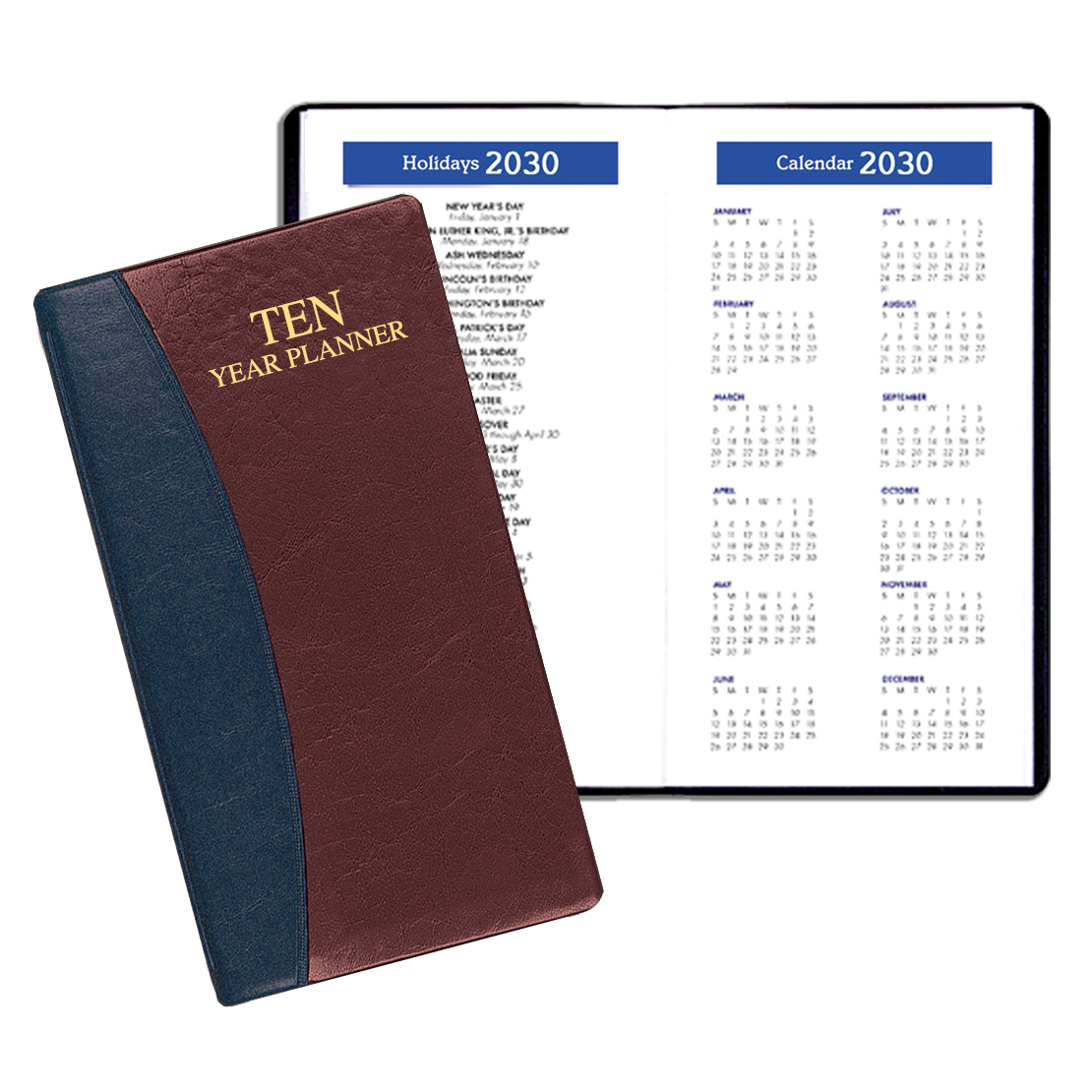 10 Year Reference Planner w/ Carriage Vinyl Cover 1